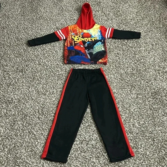 Spider-Man Marvel 2-Piece Set - Sweatshirt and Sweatpants - Brand New - Picture 1 of 5